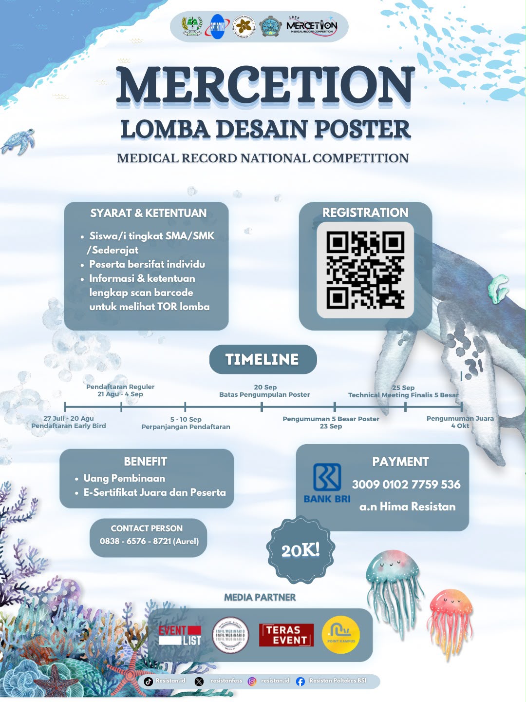 Poster MERCETION 2026 Lomba Desain Poster Siswa SMA SMK