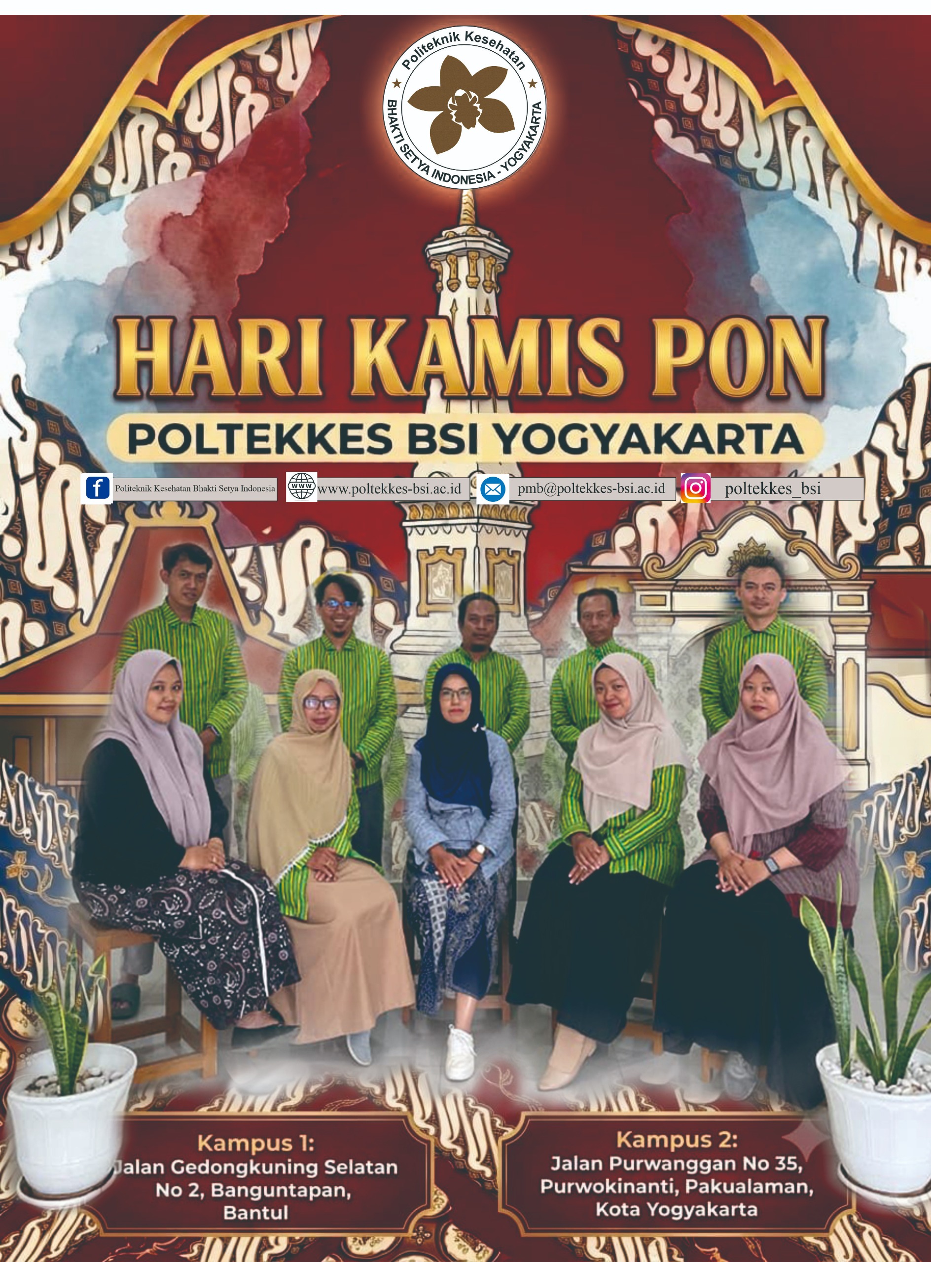 Poster Kegiatan Kamis Pon Berbusana Adat Poltekkes BSI